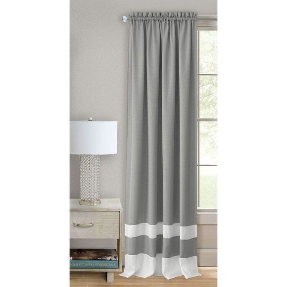 Ben&Jonah PrimeHome Collection Kate Rod Pocket Window Curtain Panel - 52x63 - - Picture 1 of 3